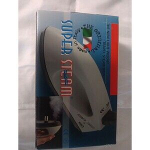 Euro Super Steam Light Weight Travel Steamer Iron Made Italy Box Instructions